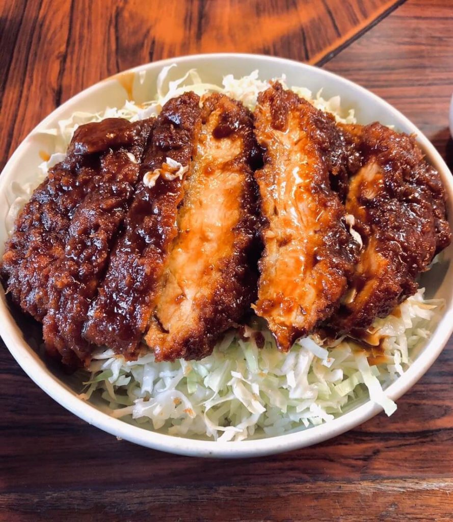 キッチンフライパンの会津ソースカツ丼②