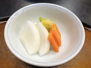 浅草今半のお漬物