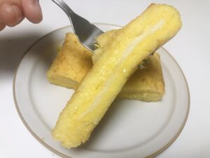 セブンイレブンのレンジでふわとろフレンチトースト⑧