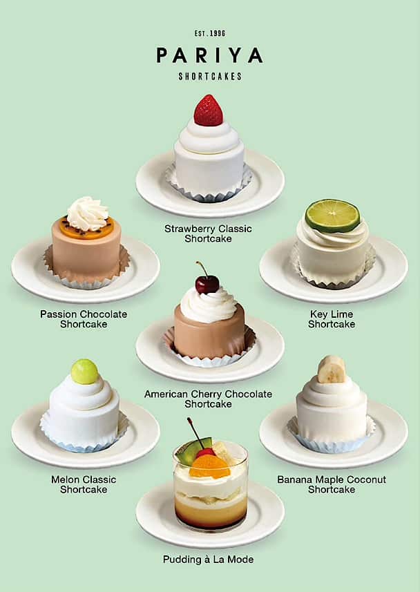 パリヤ 日本橋のカフェ デリカテッセン 可愛いショートケーキは大人気